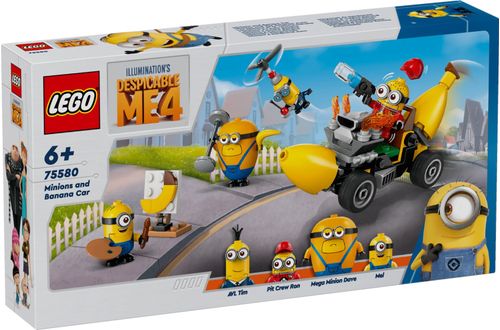 LEGO Meu Malvado Favorito 4 - Minions e Carro Banana - 136 Peças - 75580