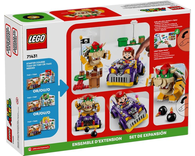 LEG71431---LEGO-Super-Mario---Conjunto-de-expansao-do-Muscle-Car-de-Bowser---458-Pecas---71431-5