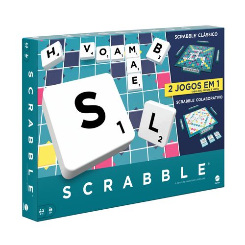 Jogo de Tabuleiro 2 em 1 - Scrabble - Mattel
