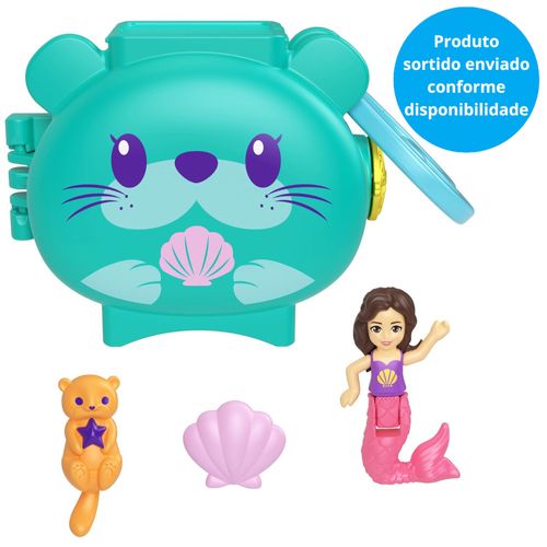 Chaveiro Polly Pocket com Micro Boneca - Pet Connects - Sortido - Mattel