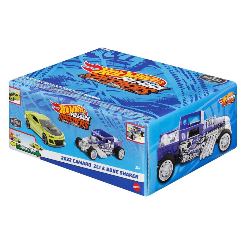 MATHPR91-HWH56---Conjunto-de-Carrinhos-Hot-Wheels---Camaro-ZL1-2022-e-Bone-Shaker---Pull-Back-Speeders-4