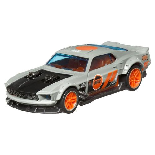 Conjunto de Carrinhos Hot Wheels - Lolux e Ford Mustang 1969 - Pull-Back Speeders - Mattel