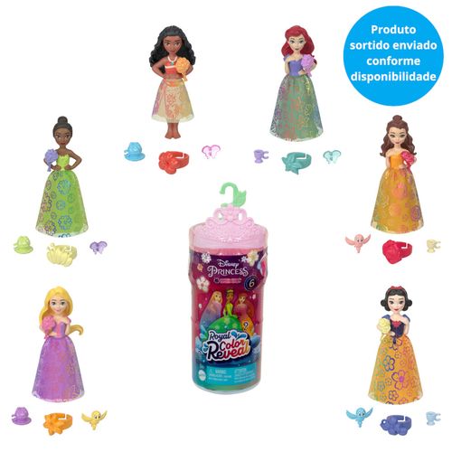 Mini Boneca Surpresa - Princesas - Color Reveal Royal - Disney - Sortido - Mattel