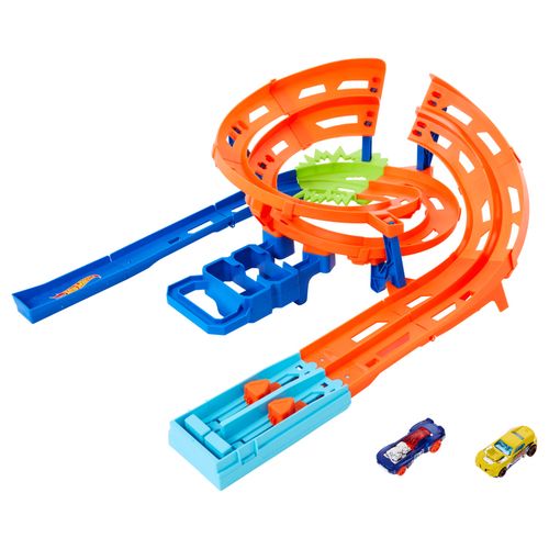Pista Hot Wheels com Carrinhos - Corrida em Circuito Circular - Action - Mattel