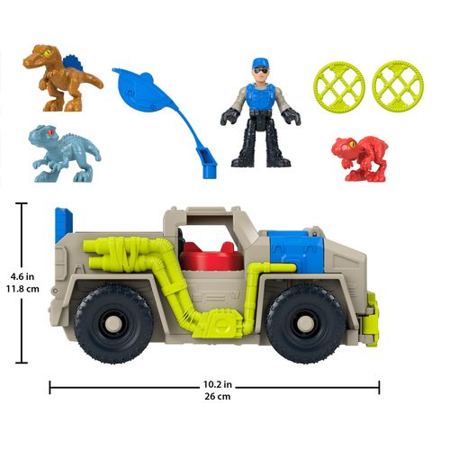 Veículo Roda Livre Imaginext - Rastreio e Transporte de Dinossauros - Jurassic World - Fisher-Price