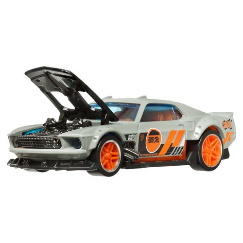 Carrinho Hot Wheels - Ford Mustang 1969 - Pull-Back Speeders - 1:43 - Mattel