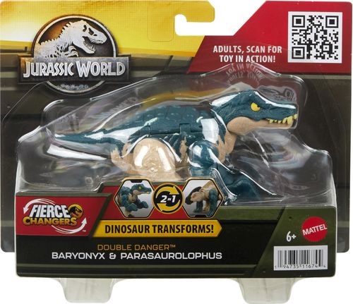 Dinossauro Transformável - Barionix e Parasaurolophus - Jurassic World - Mattel