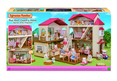 Sylvanian Families - Casa Telhado Vermelho com Luzes e Sótão Secreto - Epoch