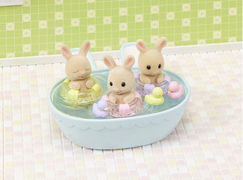 Sylvanian Families - Conjunto Hora do Banho Trigêmeos - Epoch