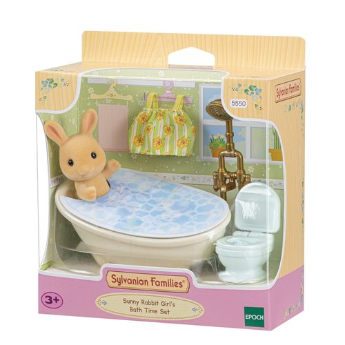 Sylvanian Families - Conjunto Hora do Banho Menina Coelho Raio de Sol - Epoch