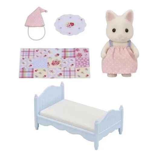 Sylvanian Families - Conjunto Cama e Menina Gato Primavera - Epoch