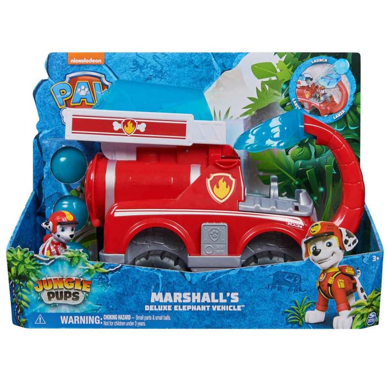 SUN3585---Veiculo-com-Mini-Figura---Marshall---Veiculo-Elefante-de-Luxo---Patrulha-Canina---Jungle-Pups-1