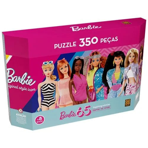 Quebra-Cabeça - Barbie 65 anos - 350 Peças - Grow