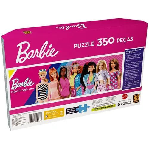 Quebra-Cabeça - Barbie 65 anos - 350 Peças - Grow