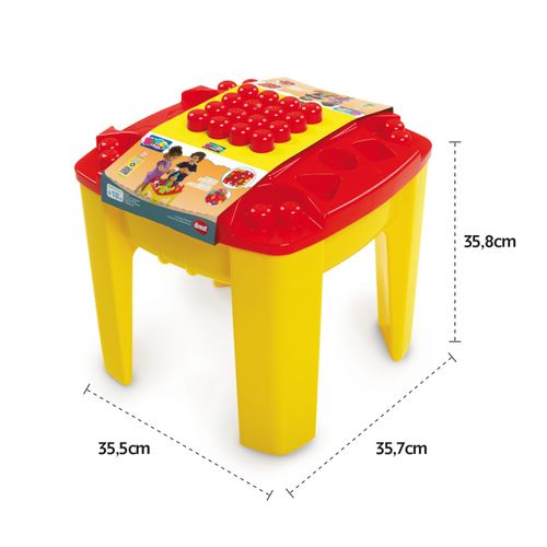 Mesa de Atividades com Blocos de Montar - Blocolândia - 24 Peças - Dismat