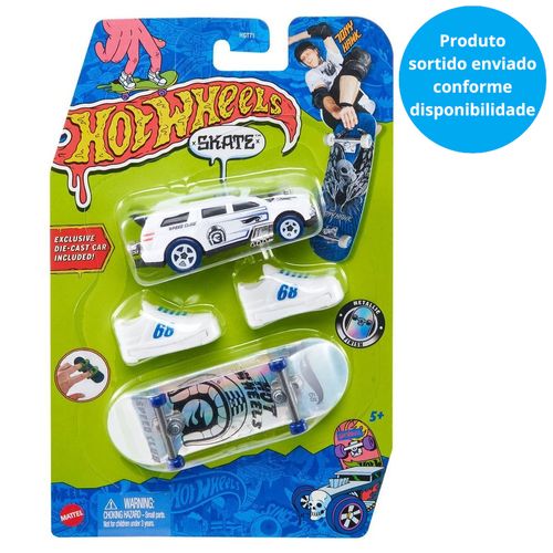 Skate de Dedo com Carrinho - Tony Hawk - Hot Wheels - Sortido - Mattel