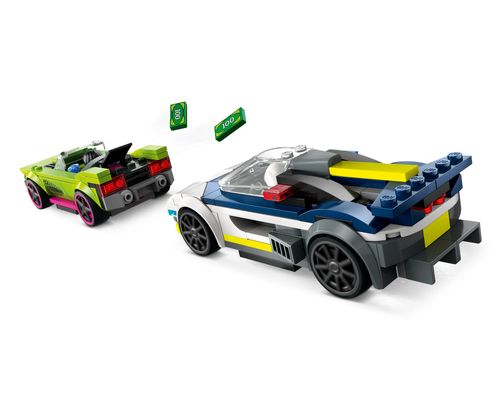 LEGO City - Perseguição de Carro da Policia e Muscle Car - 213 Peças - 60415