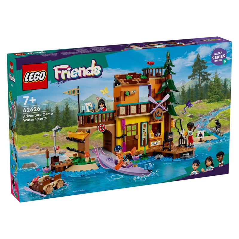 LEG42626---LEGO-Friends---Acampamento-de-Aventura-de-Esportes-Aquaticos---628-Pecas---42626-1