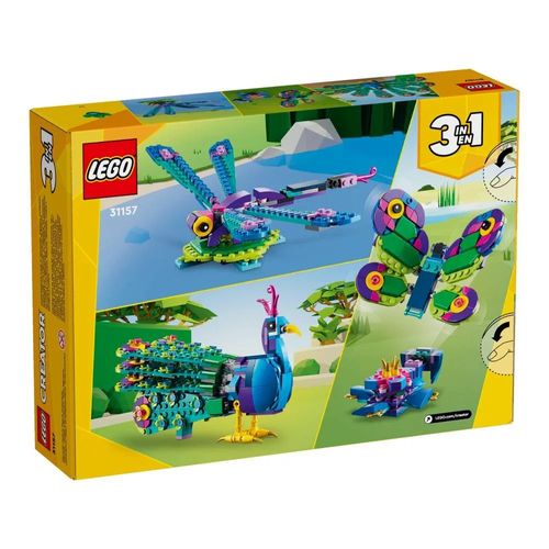 LEGO Creator 3 em 1 - Pavão Exótico - 355 Peças - 31157