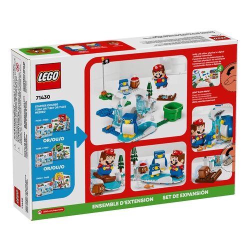 Lego Super Mario - Família Pinguim em Aventura na Neve - 228 Peças  -71430- Lego