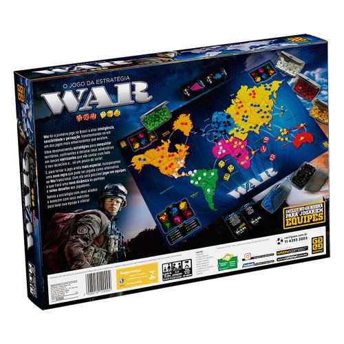 Jogo de Tabuleiro - War - Grow