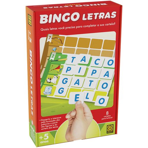 Jogo Bingo Letras - Grow