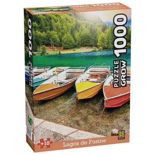 Quebra-Cabeça - Lagos de Fusine - 1000 Peças - Grow