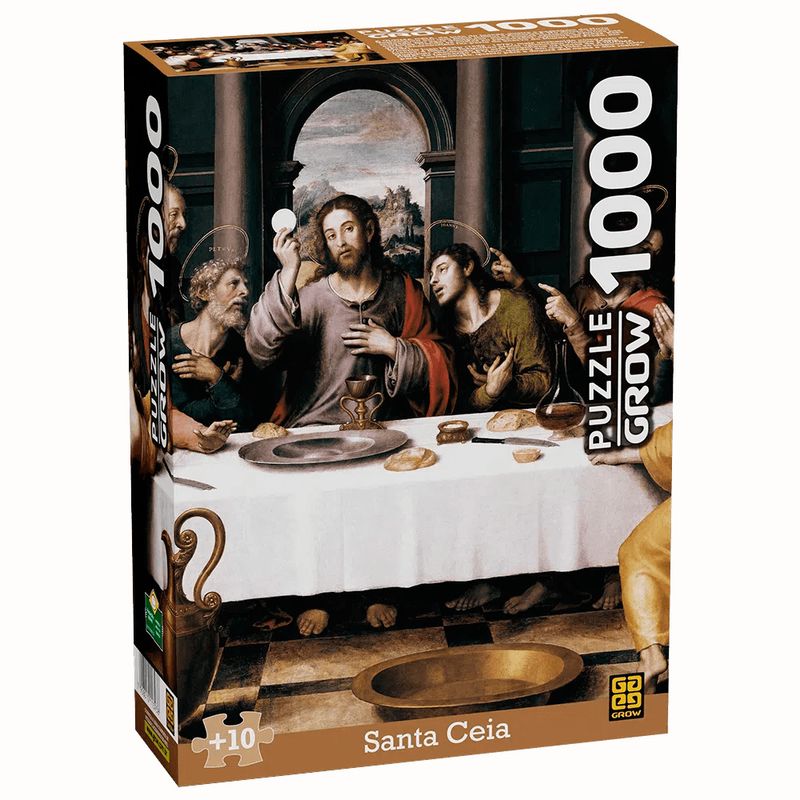 GRO01393---Quebra-Cabeca---Santa-Ceia---1000-Pecas---Grow-1