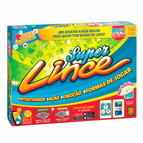 Jogo de Tabuleiro - Super Lince com App - Grow