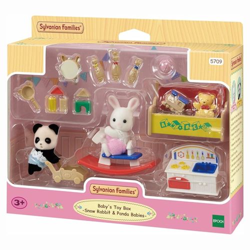 Sylvanian Families - Bebê Coelho Neve & Bebê Panda - Conjunto Brinquedos Divertidos - Epoch