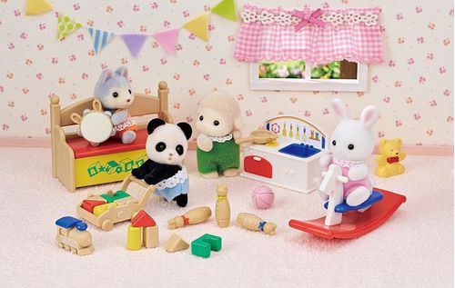 Sylvanian Families - Bebê Coelho Neve & Bebê Panda - Conjunto Brinquedos Divertidos - Epoch