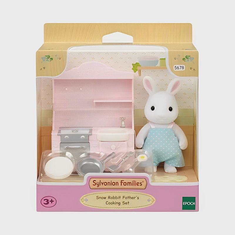 EPO5678---Sylvanian-Families---Papai-Coelho-Neve---Conjunto-Cozinha---Epoch-1