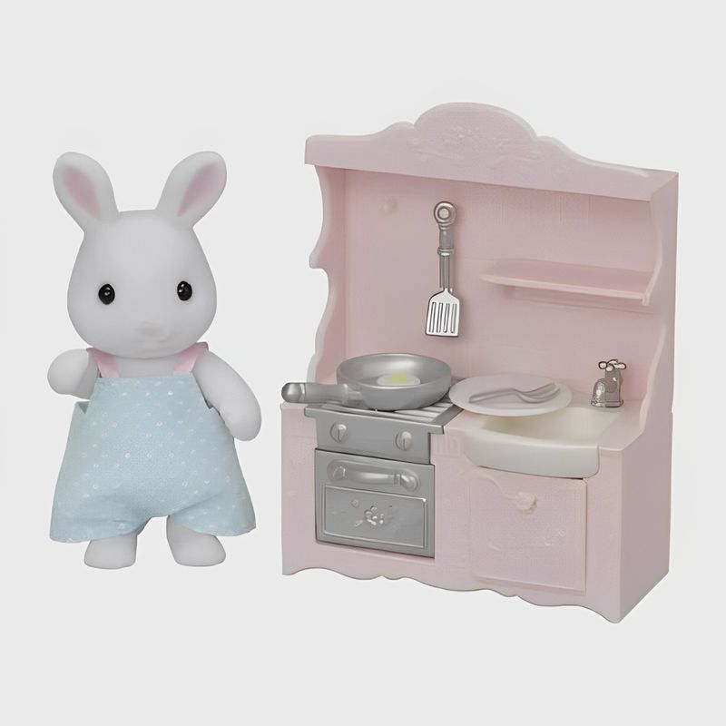 EPO5678---Sylvanian-Families---Papai-Coelho-Neve---Conjunto-Cozinha---Epoch-2