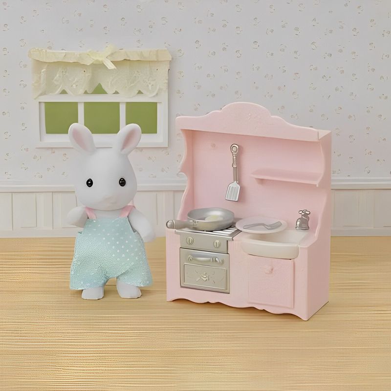 EPO5678---Sylvanian-Families---Papai-Coelho-Neve---Conjunto-Cozinha---Epoch-3