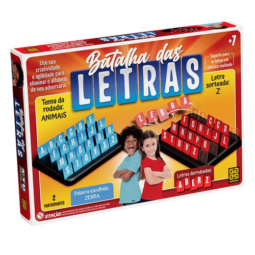 Jogo de Tabuleiro - Batalha das Letras - Grow
