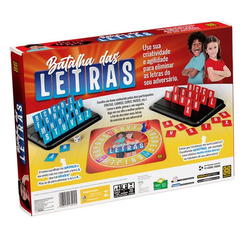 Jogo de Tabuleiro - Batalha das Letras - Grow