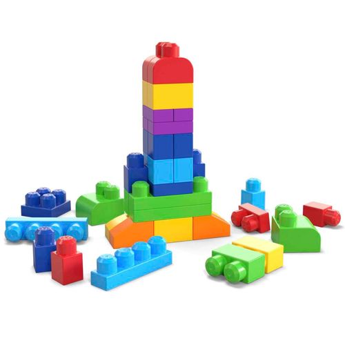 Blocos de Montar - Bolsa de Construção - Azul - 60 Peças - Mega Bloks - Fisher-Price