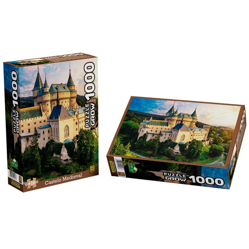 GRO04256---Quebra-Cabecas---Castelo-Medieval---1000-Pecas---Grow-3