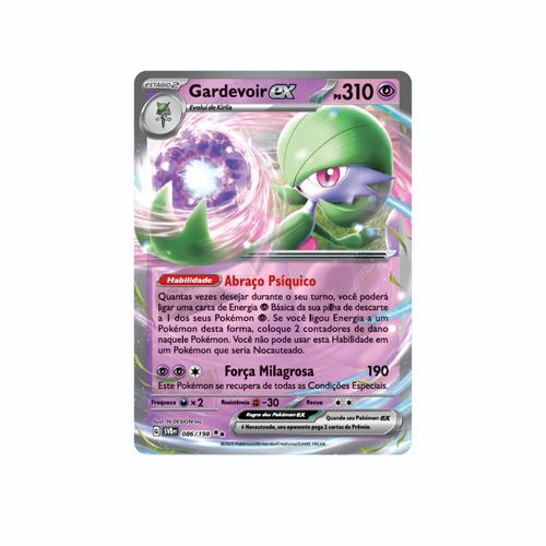 Jogo de Cartas Pokémon - Gardevoir Ex - Batalha de Liga - Copag