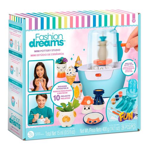 Conjunto de Artesanato - Mini Estúdio de Cerâmica - Fashion Dream - Fun