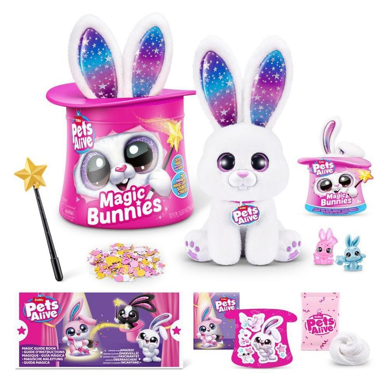 CAN1236-BRANCO---Pelucia-Interativa-com-Som-e-Luz---Magic-Bunnies---Pets-Alive---Branco---Candide-2