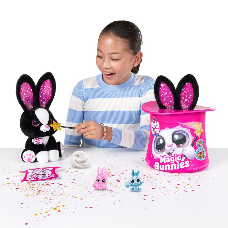 CAN1236-PRETO---Pelucia-Interativa-com-Som-e-Luz---Magic-Bunnies---Pets-Alive---Preto---Candide-5