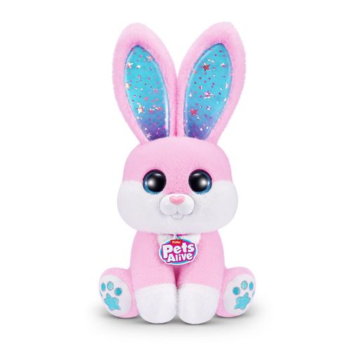 Pelúcia Interativa com Som e Luz - Magic Bunnies - Pets Alive - Rosa - Candide