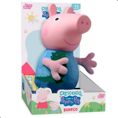 Boneco George Pig - Crescendo com a Peppa Pig - 32 cm - Baby Brink