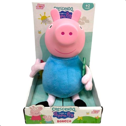Boneco George Pig - Crescendo com a Peppa Pig - 32 cm - Baby Brink