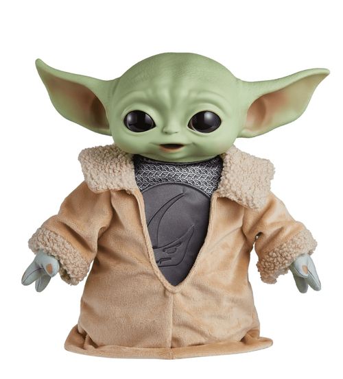 Pelúcia Star Wars - Grogu com Armadura Beskar - 27 cm - Mattel