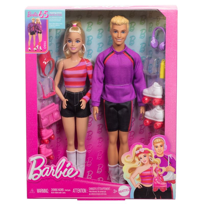 MATHXK90---Conjunto-Barbie-Fashionista---Barbie-e-Ken-Patinadores---65-Anos---Mattel-2