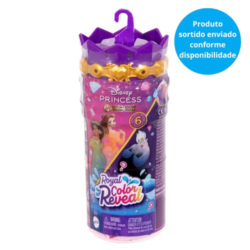 Mini Boneca Surpresa - Princesas e Vilãs - Color Reveal Royal - Disney - Sortido - Mattel