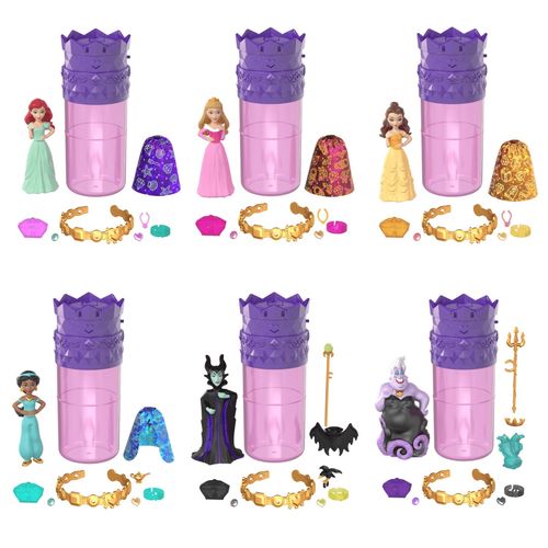 Mini Boneca Surpresa - Princesas e Vilãs - Color Reveal Royal - Disney - Sortido - Mattel