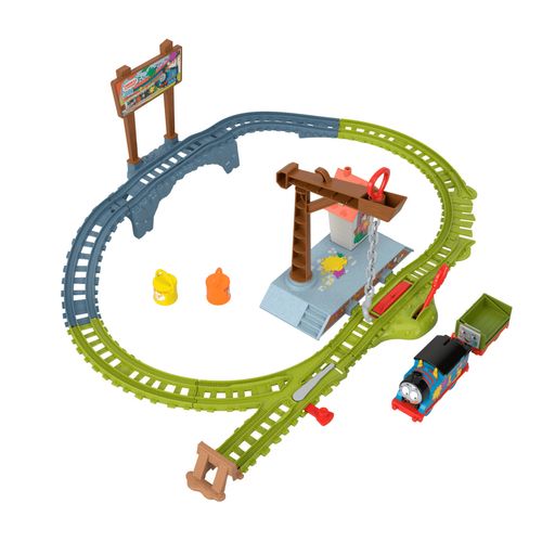 Locomotiva Motorizada - Entrega de Tintas - Thomas e Seus Amigos - Fisher-Price